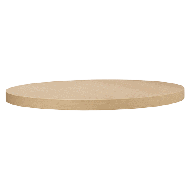 Round Wood Finish Werzalit Table Top, Round Wooden Table Top