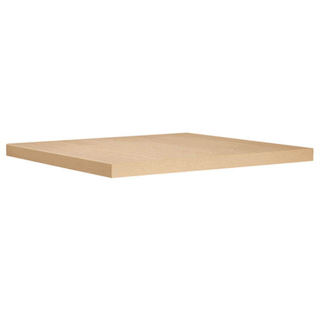 Square Rectangular Solid Wood Plank Top Sandler Seating